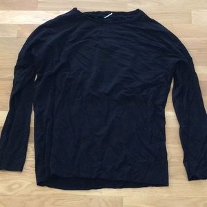 Light black long sleeve sweater